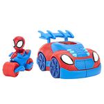 Spidey And His Amazing Friends 2-In-1 Motorcycle Vehicle With Figure- (Toypartner Snf0019) - Kids, Multicolor