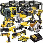 Dewalt 18V Li-Ion DCKT4T10P4 10 Piece with 4 x 5.0Ah Batteries and Charger in Case - Tool Set - Monster Power Tool Kit - Combo Kit - 18V Cordless Power Tool Kits - Power Tool Combo kit - Dewalt kit