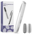 DOREAMO Electric Foot File for Hard Skin and Callus Remover - Pedicure Sets for Feet with Rreplacement Rollers - Foot Scraper Dry Dead Skin Remover includes Smooth Roller and Cracked Heel Roller