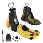 UHIAGREE Shoe Stretcher Women Men, 1 Pcs Boot Stretcher Women, Adjustable Unisex Boot Wide Feet Yellow(For Women's 11-14;Men's 9-14)