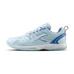 Hundred Raze Badminton Shoes (Non Marking) | Also Perfect for Squash, Table Tennis, & Indoor Sports | Lightweight & Durable | X-Cushion, Active Grip Sole (Lt Blue/Blue ; 11 UK)