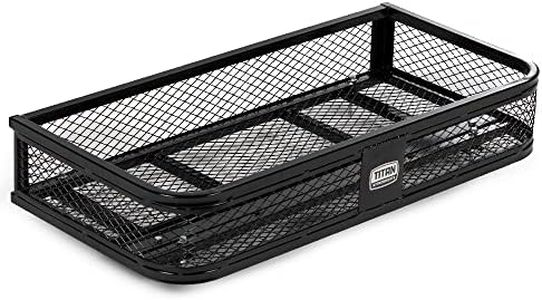 Titan Ramps Front ATV Basket 17" W x 36.5" L x 6" H Durable Mesh Steel Cargo