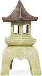 Juvale Outdoor Asian Pagoda Candle Lantern Statue for Home and Garden, 8.5 x 16.5 Inches