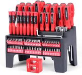 HORUSDY 101-Piece Magnetic Screwdriver Set with Rack | Includes Precision Screwdrivers and Magnetizer Demagnetizer | Ideal DIY Tool Kit for Men | Perfect Tools Gift