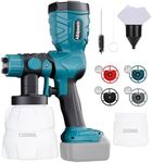 Adisipsoarin 18v Paint Sprayer High Speed for Makita 18v LXT Battery, 2 Containers,Easy to Clean,for House Painting,Furniture(Tool Only)