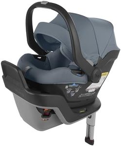 UPPAbaby Mesa Max Infant Car Seat/Base with Load Leg and Robust Infant Insert Included/Innovative Safety Features + Simple Installation/Direct Stroller Attachment/Gregory (Blue Mélange)