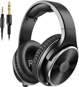 OneOdio Wired Headphones - Over Ear Headphones with Noise Isolation Dual Jack Professional Studio Monitor & Mixing Recording Headphones for Guitar Amp Drum Podcast Keyboard PC Computer