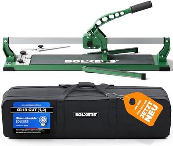 BOLKERS® ProCut S 600 Tile Cutter - Tile Cutters for Ceramic Tiles - 600mm Cutting Length - Precise Tiles Cutter Thanks to Tungsten Carbide with Ball Bearing with Magnetic Breaking Punch