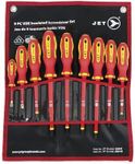 JET Insulated Screwdriver Set - VDE Certified - 9 Pieces