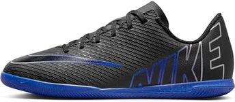 NIKE Unisex Kid's Vapor 15 Club Soccer Shoe, Black Chrome Hyper Royal, 2 US