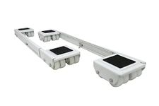 Shepherd Hardware 9601 Stamped Steel Adjustable Appliance Rollers, 2-Pack, 16-5/8 Inch to 25 Inch