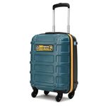 uppercase Cargo 56cm(Small) Cabin Trolley Bag Dual-Tone Sustainable Hardsided Luggage Secure Combination Lock Scratch-Proof Surface Mesh ConviPack Suitcase for Men & Women 2000 Days Warranty(Teal)