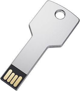 32GB Chiavette USB Forma Chiave Uflatek USB 2.0 Pen Drive Pennetta USB Argento Chiavetta USB Creativa Impermeabile Chiave USB Dati Esterna per Regalo di Compleanno