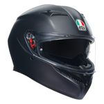 AGV K3 Full Face ECE 22.06 Motorcycle Helmet - Plain, Matt Black