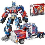 Galaxy Hi-Tech 2 in 1 Transforming Robot Architect Brick Toys 533+ Pieces Building Block - Super Hero Theme Blocks and Bricks - Robot, car Educational Engineering Construction Learning Toy for Kids