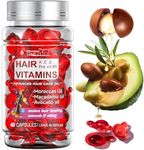 Hair Treatment Serum Capsule,Hair Treatment Serum-no Rinse with Argan Macadamia Avocado Oils-Vitamins A C E Pro B5- Restores Dry Frizzy Hair,Long-Lasting Hydration