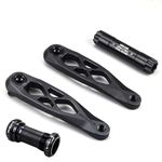 CobraCrawler MTB Bicycle Crankset DUB 29 R-SPEC Trail Enduro Bicycle Hollow Bike Crank 165/170/175mm Spindle CNC for E-BIKE (Black Crank 165mm)