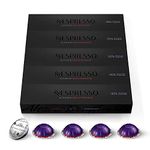 Nespresso Vertuo Altissio Decaffeinato, Dark Roast Espresso, 50 Count Espresso Coffee Capsules