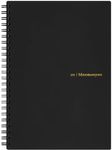 Maruman N295-05 Neemocine 20th Anniversary Ring Notebook, Soft, 0.3 inch (7 mm) Ruled, A5, Black