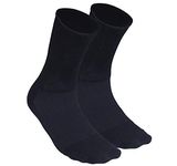 AUXIMPRO Bamboo Fibre Diabetic Bamboo Ankle Length Socks For Men & Women, Breathable & Blister Protection, Pack Of 2, Black
