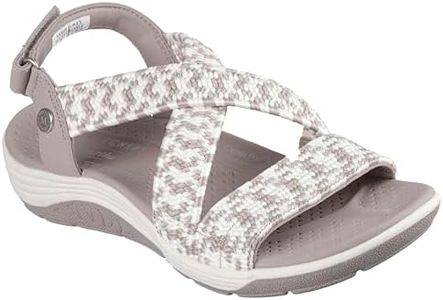 Skechers Womens Martha Stewart Reggae Cup Coastal Trail, Taupe Natural, 6.5