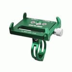 Gub G-85 Bike CNC Phone Holder 3.5-6.2 inch Phone Mount Support Case Bicycle Motorcycle Scooter Handlebar Extender (Green)