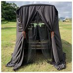 SA&MC SUV Tent Tailgate Shelter Privacy water repellent Black Portable Changing Room for Biking Toilet Shower Sleeping Beach Swimming L:W:H:4.9ft:4.9ft:7.5ft 6pcs Pegs, 4.9ftx4.9ftx7.5ft (TGTent2022)