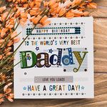 SVM CRAFT® Fathers day note cards, greeting cards for fathers day, happy birthday dad cards, fathers day gift cards, note cards, greeting cards (6 inches X 6 inches)