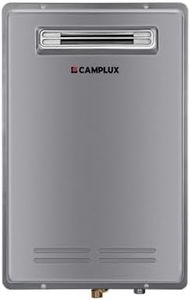 Propane Tankless Water Heater Outdoor, Camplux 5.28 GPM Instant Hot Gas Water Heater for 3-4 Persons Whole House, Gray