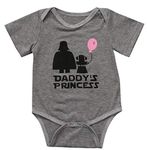 Daddy's Princess Onesie Romper - The Force is Strong (Newborn)