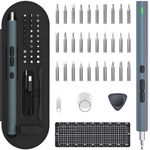 Mini Electric Screwdriver, [2024 New] Homtronics 39 in 1 Cordless Mini Power Precision Screwdriver Set with 30 Magnetic Bits, Rechargeable Repair Tool Kit with LED Light for Phone Watch Laptop