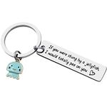 Funny Best Friend Keychain, Jellyfish Keyring Jewelry for Friends Sisters BFF Gift,Friendship Gifts for Teen Girl Boy Women Men Birthday Gifts Christmas Gifts Wedding Gifts Stainless Steel Key Chain