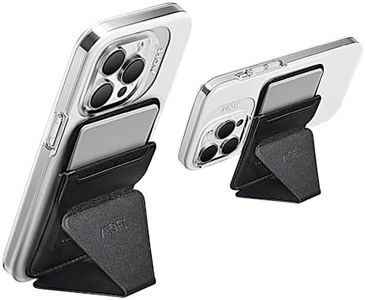 MOFT MagSafe Wallet for iPhone 15/14/13/12 Series, Strong Magnetic Card Holder, 3 Viewing Angles & Fit 2 Cards & Vegan Leather Phone Stand, Jet Black