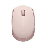 Logitech M170 Wireless Mouse for PC, Mac, Laptop, 2.4 GHz with USB Mini Receiver, Optical Tracking, 12-Months Battery Life, Ambidextrous - Rose