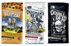 Raven's Brew Whole Bean Variety Pack - 3 Delicious Flavors - Three Peckered Billy Goat, Deadman's Reach and Double Dead - 12oz each