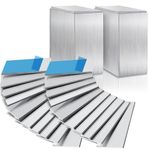 Amyhill 10 Pcs Aluminum Sheet Welding Coupon Kit 1/8" Thick 2" x 4" Plain Aluminum Plate for MIG TIG Stick MMA Arc Welding and Brazing Practice for Beginners, Heat Treatable and Corrosion Resistant