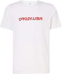 Oakley Mens USA Star Tee T-Shirt - White - XL