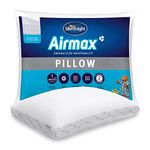 Silentnight Airmax Pillow – Air Mesh Sides Maximising Airflow Preventing Overheating for a Cool Night's Sleep – Machine Washable and Hypoallergenic Bed Pillow, White