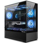 HAJAAN SuperX Gaming PC | Liquid Cooled | GeForce RTX 3070 8GB | AMD Ryzen 5 5600G | 32GB DDR4 | 1TB SSD | Windows 11 Pro | WiFi | Bluetooth - Black