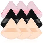 9PCS Super Soft Makeup Powder Puffs for setting powder face,undereyes, Creaseless makeup, Setting Makeup Base (3 pink, 3 Nude, 3Black)