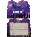 DEFONIB 20PCS Video Game Invitation Cards for Kids Birthday, video Game Party suppies,Game Party Invitations for Kids Boys