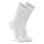 Fox River Outdoor Wick Dry Therm-A-Wick Ultra-Lightweight Crew Liner Socks, Large, White