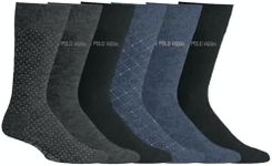 U.S. Polo Assn. mens Men Modern, Blue/Gry 6358, 6-12