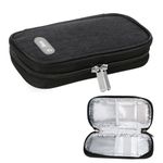 Small Insulin Cooler Travel Case - Organizer Insulin Case for Diabetes Accessories Keep Supplies Safe and Cold by YOUSHARES(Black)