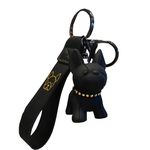 XSQD Unisex Keyring, Key Lanyards, Little French Pitbull Key Pendant Set for Women Girls, Keychain, Car Key Chain, Metal Keychain for Men, Gift for Dog Lovers, Stylish Leather High-end Keyring