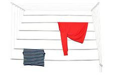 SMB Space Maker® Stainless Steel Ceiling Clothes Hanger/Cloth Dryer with 12mm Pipe with Free Installation in Hyderabad (8 feet x 6 rods)