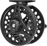 SF Large Arbor Fly Fishing Reel with Aluminum Alloy Body 5/6wt Die-Cast Fly Reel Matt Black