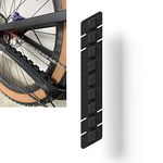 Mountain Bike Chainstay Protector, MTB Silicone Chain Stay Frame Guard- Protect Your Bike Frame from Scratch by Chain (Black 4)