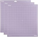 Cricut StrongGrip Cutting Mat 12in x 12in, Craft Mat for Maker & Explore, Use with Heavyweight Materials - Specialty Cardstock, Matboard & More, Reusable, Clear Protective Film (3 Count)