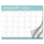 S&O Teal Magnetic Fridge Calendar from January 2024-June 2025 - Tear-Off Refrigerator Calendar to Track Events & Appointments - 18 Month Magnetic Calendar for Fridge for Easy Planning-8"x10" in.